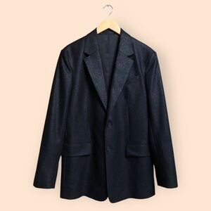 Filippa K Davina Lurex Blazer Jacket Black Shimmer Luxury Designer Women’s US 6